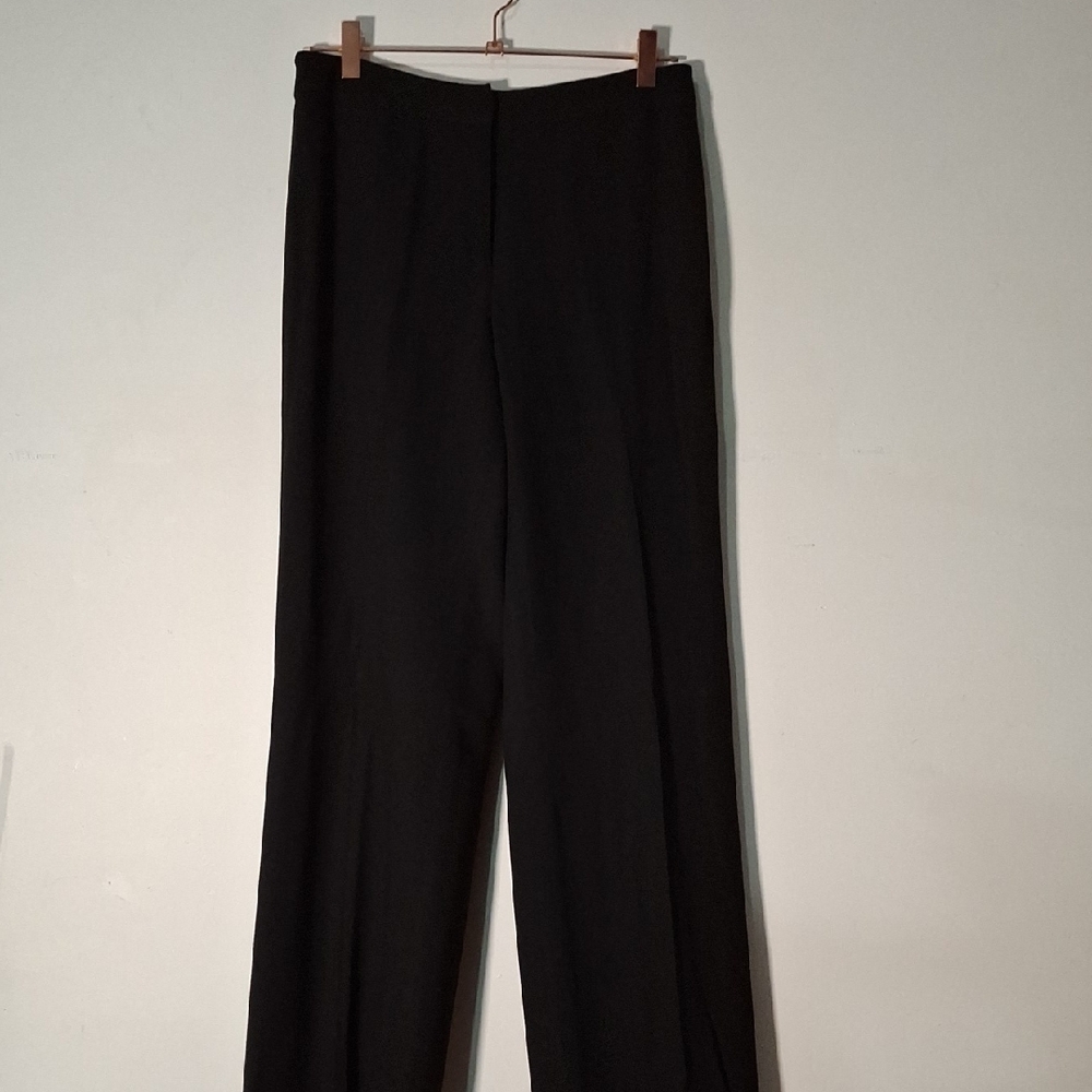 Ann Tylor LOFT Wool/Rayon Black Straight Pantsuit Size 4